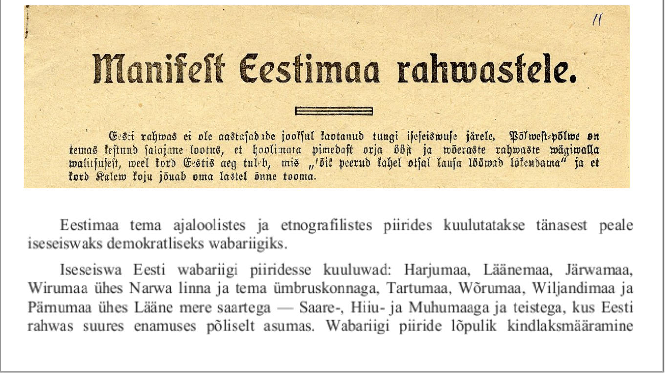 „Heade mõtete kastis“ on… Eesti iseseisvusmanifest kui vastumürk eestluse lõhestajatele! (35. saade)